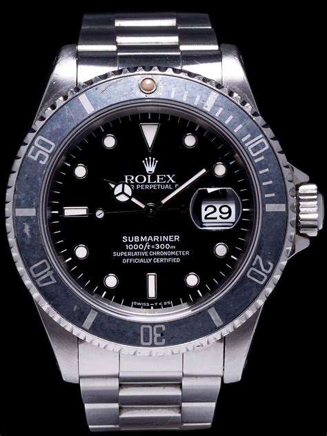 gebrauchte rolex submariner 16610|rolex 16610 bezel.